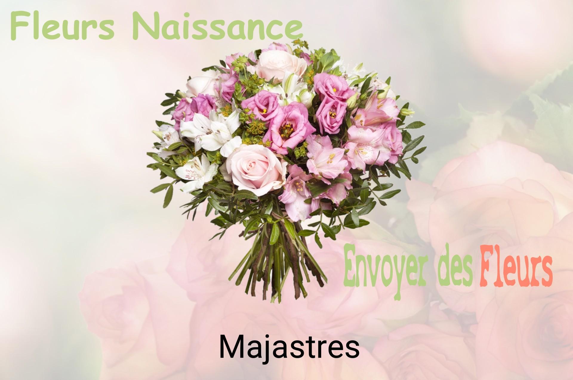 Bouquet de fleurs de naissance livré à Majastres
